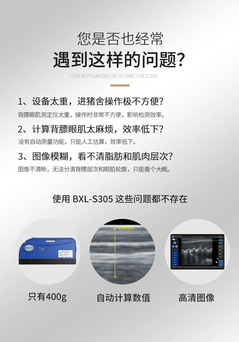高清智能猪用背膘眼肌测定仪